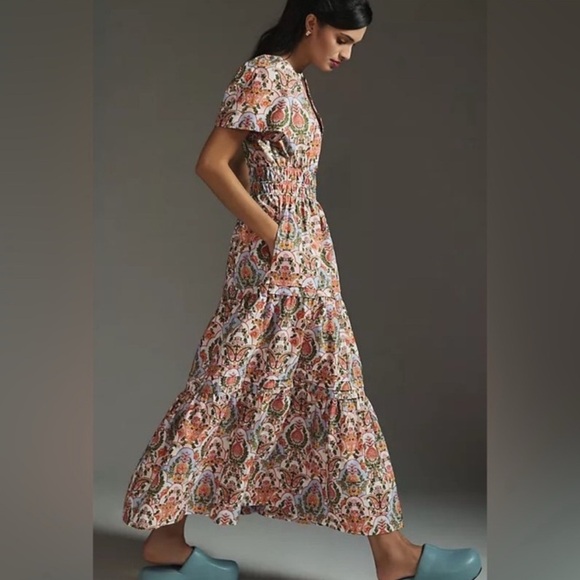 Anthropologie Somerset Floral Multicolor Dress - Picture 2 of 7